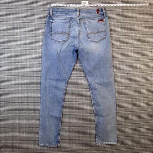 7 For All Mankind Men's Jeans Light Wash Denim Skinny Fit Size 33